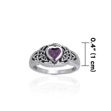 Celtic Knotwork Sterling Silver Ring TRI168 - Jewelry